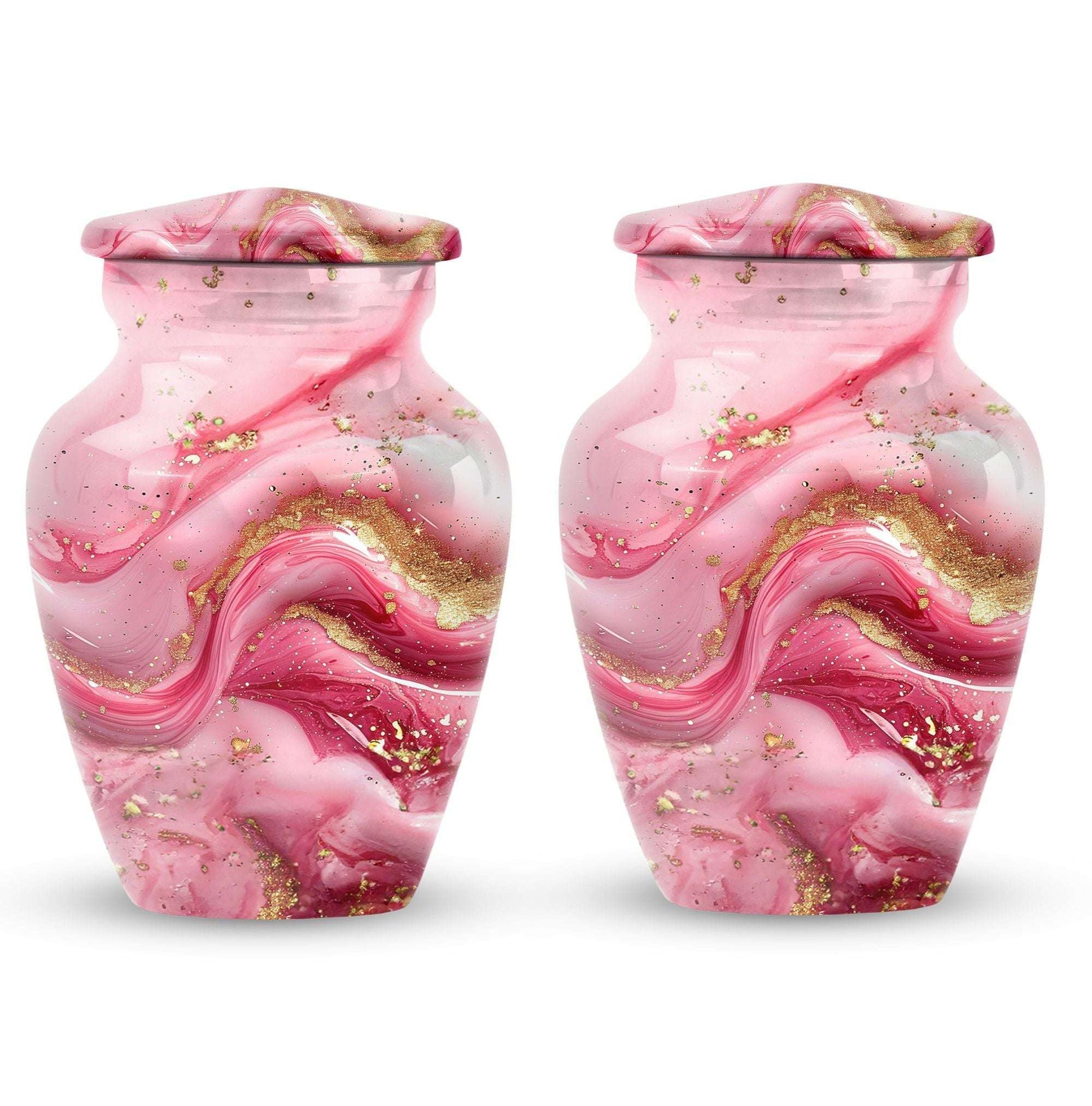 10-inch abstract designed classic cremation large urn