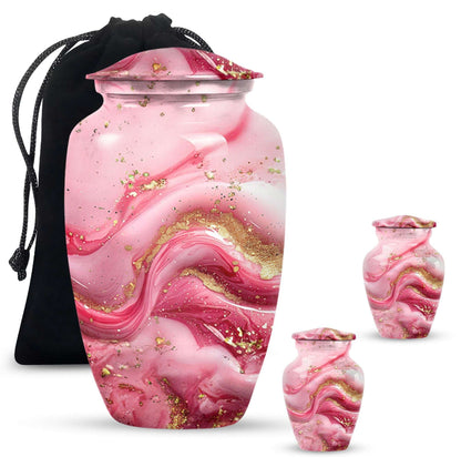 10-inch abstract designed classic cremation large urn