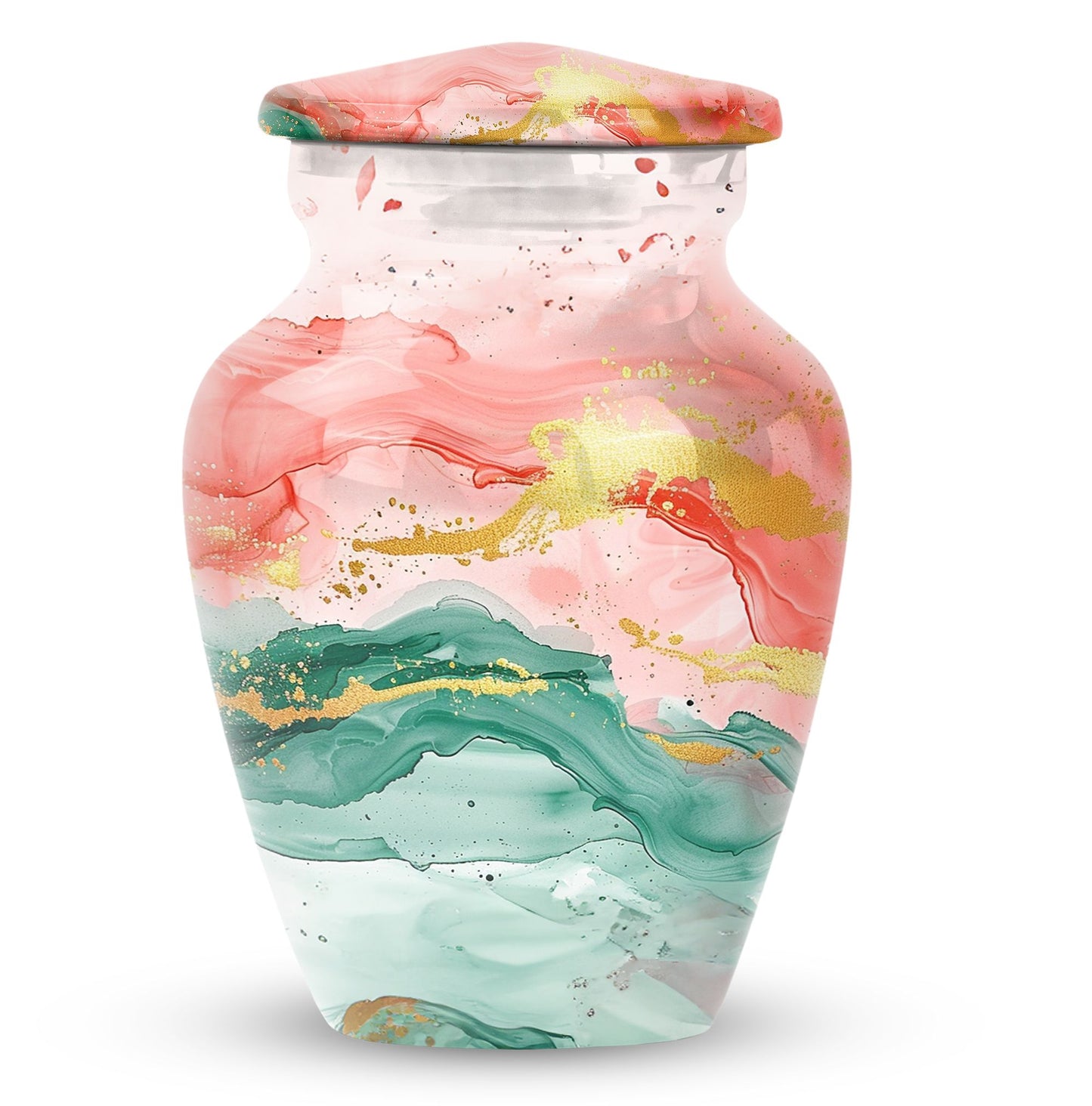 Classic 10 inch abstract urn, for adult ashes