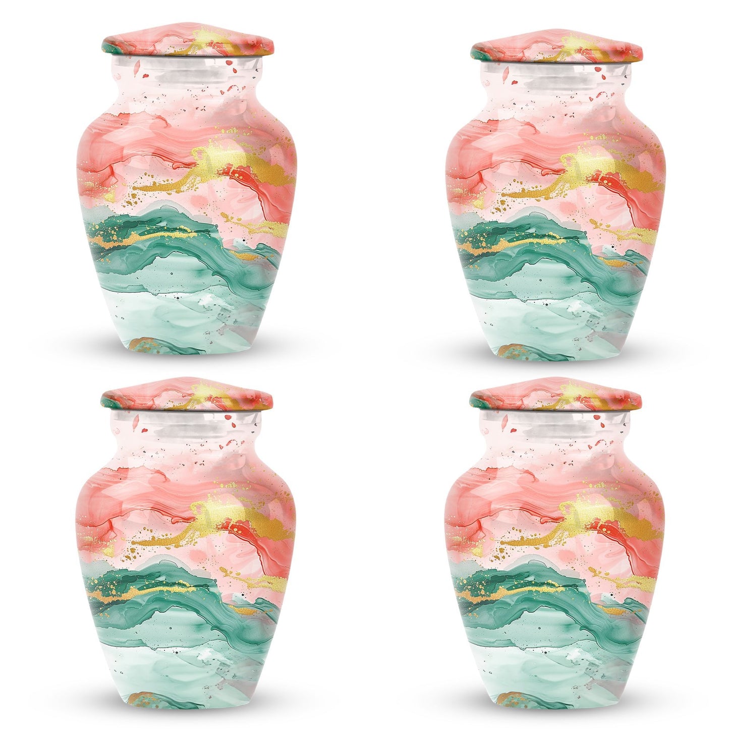 Classic 10 inch abstract urn, for adult ashes