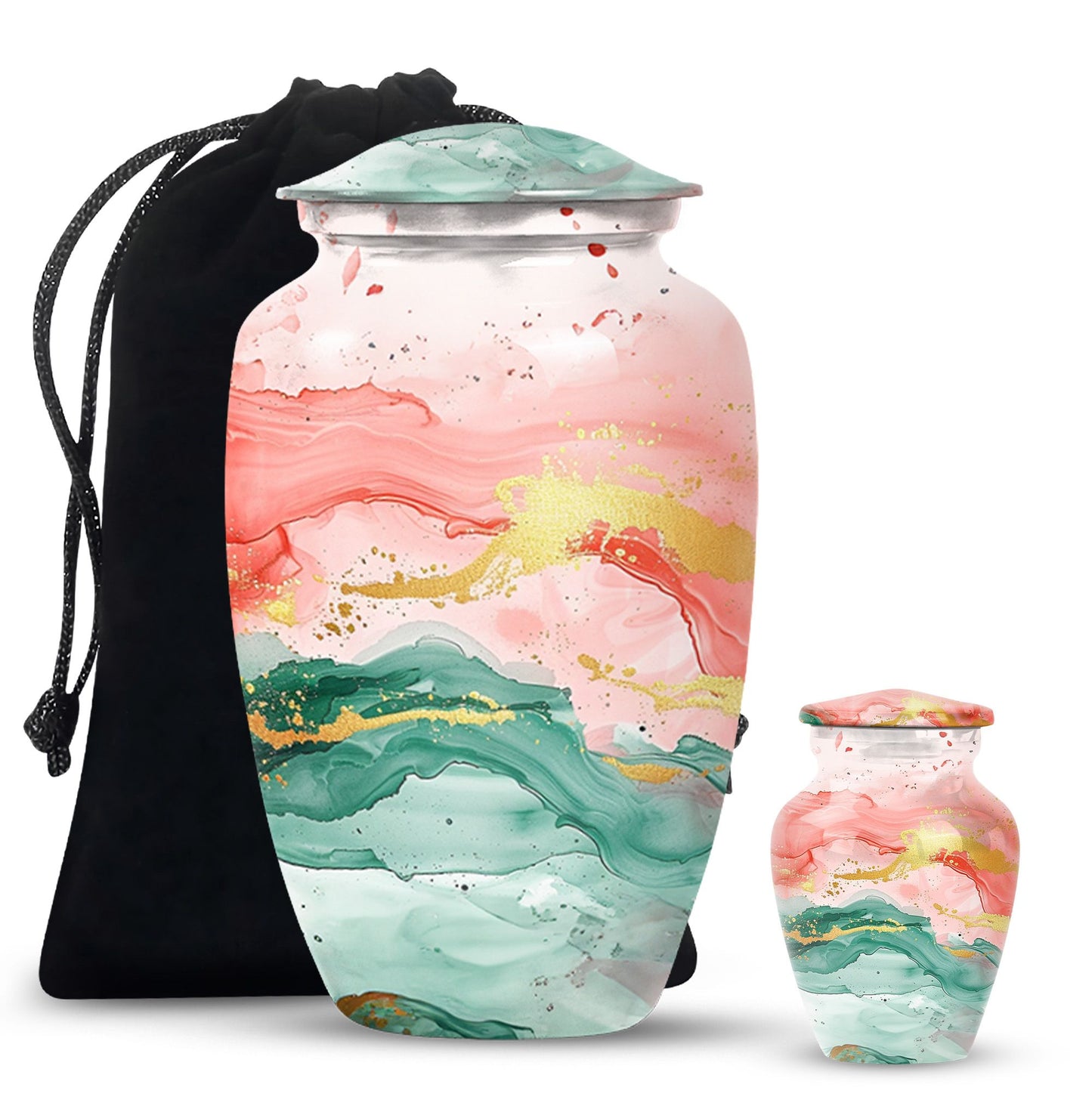 Classic 10 inch abstract urn, for adult ashes