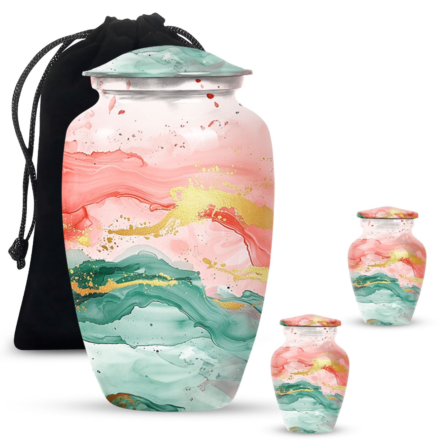 Classic 10 inch abstract urn, for adult ashes