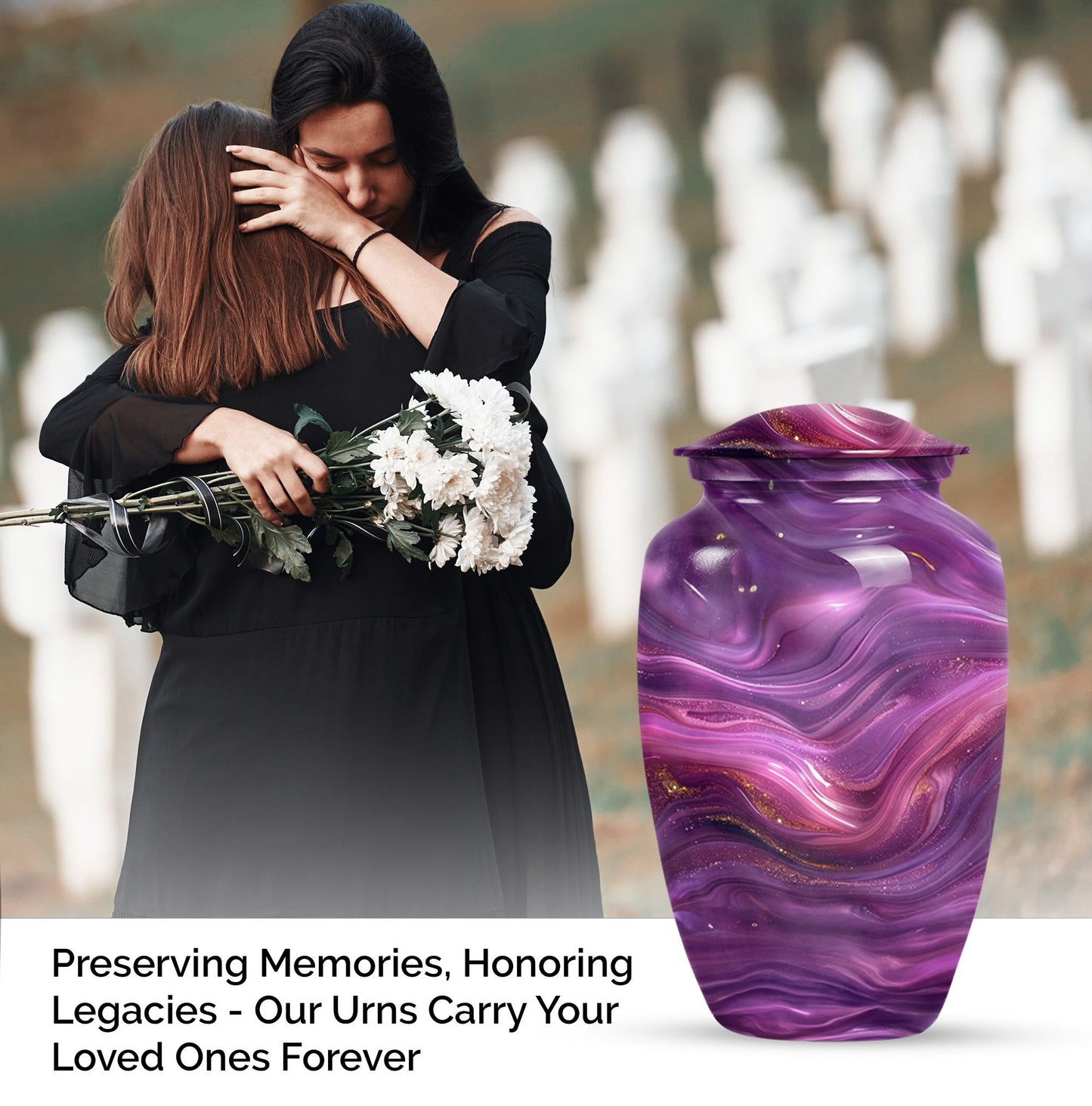 Abstract Urn, burial urn specially designed for adult female