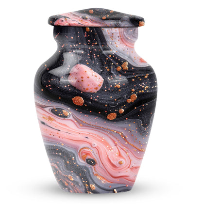 Classic 10-inch Abstract Urn, large cremation urn for human ashes