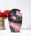 Classic 10-inch Abstract Urn, large cremation urn for human ashes