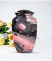 Classic 10-inch Abstract Urn, large cremation urn for human ashes