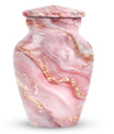 Abstract Urn with classic design for women's cremation.