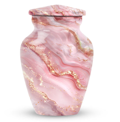 Abstract Urn with classic design for women's cremation.