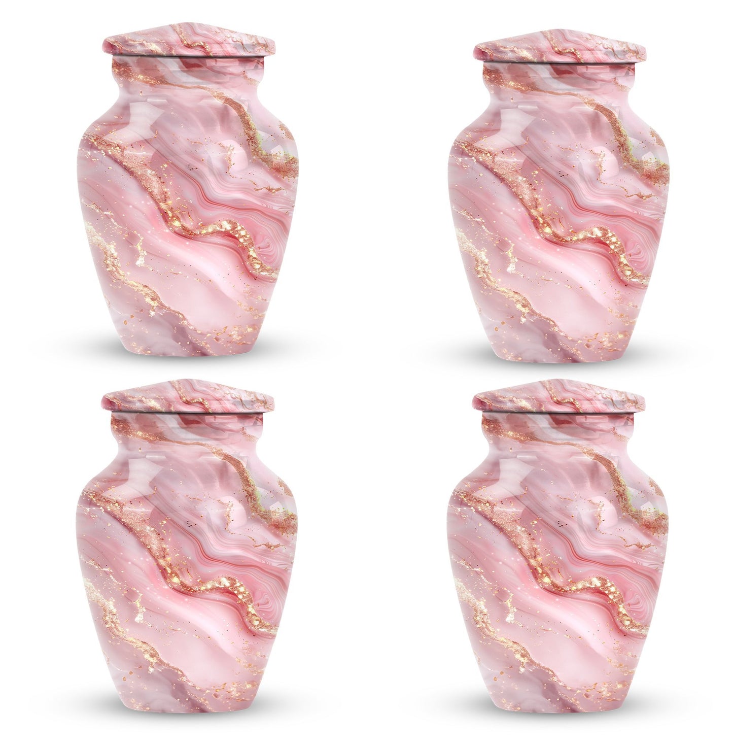 Abstract Urn with classic design for women's cremation.