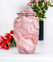 Abstract Urn with classic design for women's cremation.