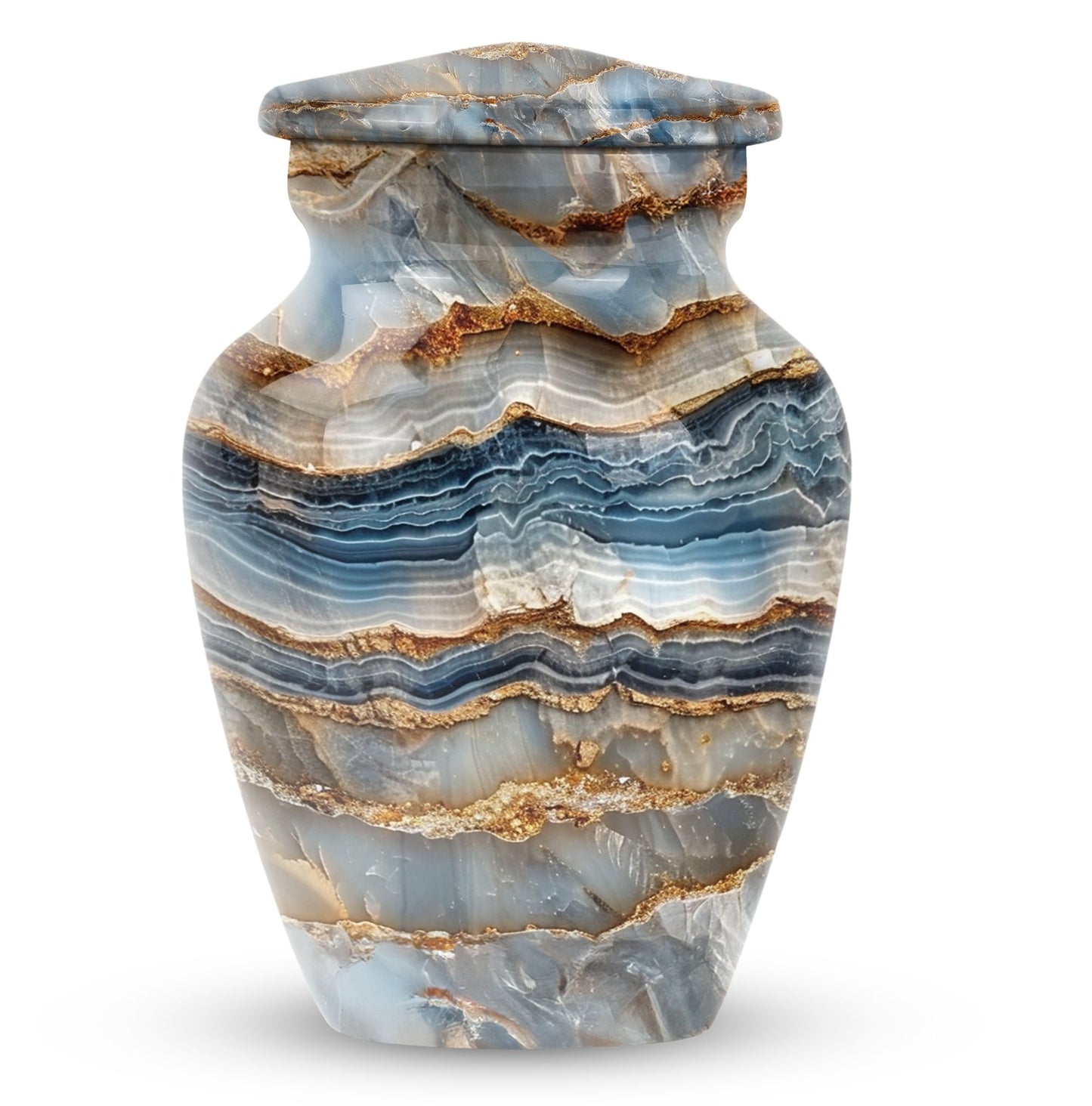 Colourful Swirl Memorial Urn for Mom's Ashes.
