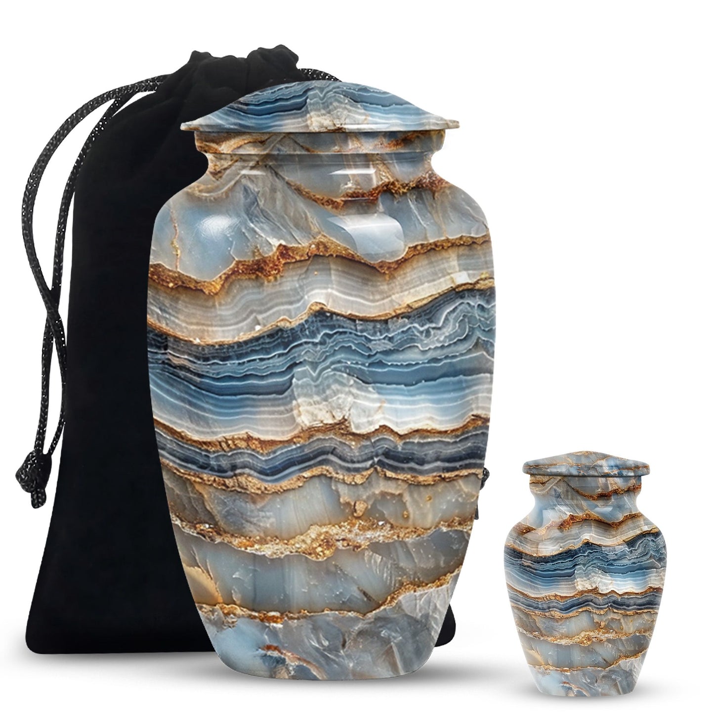 Colourful Swirl Memorial Urn for Mom's Ashes.