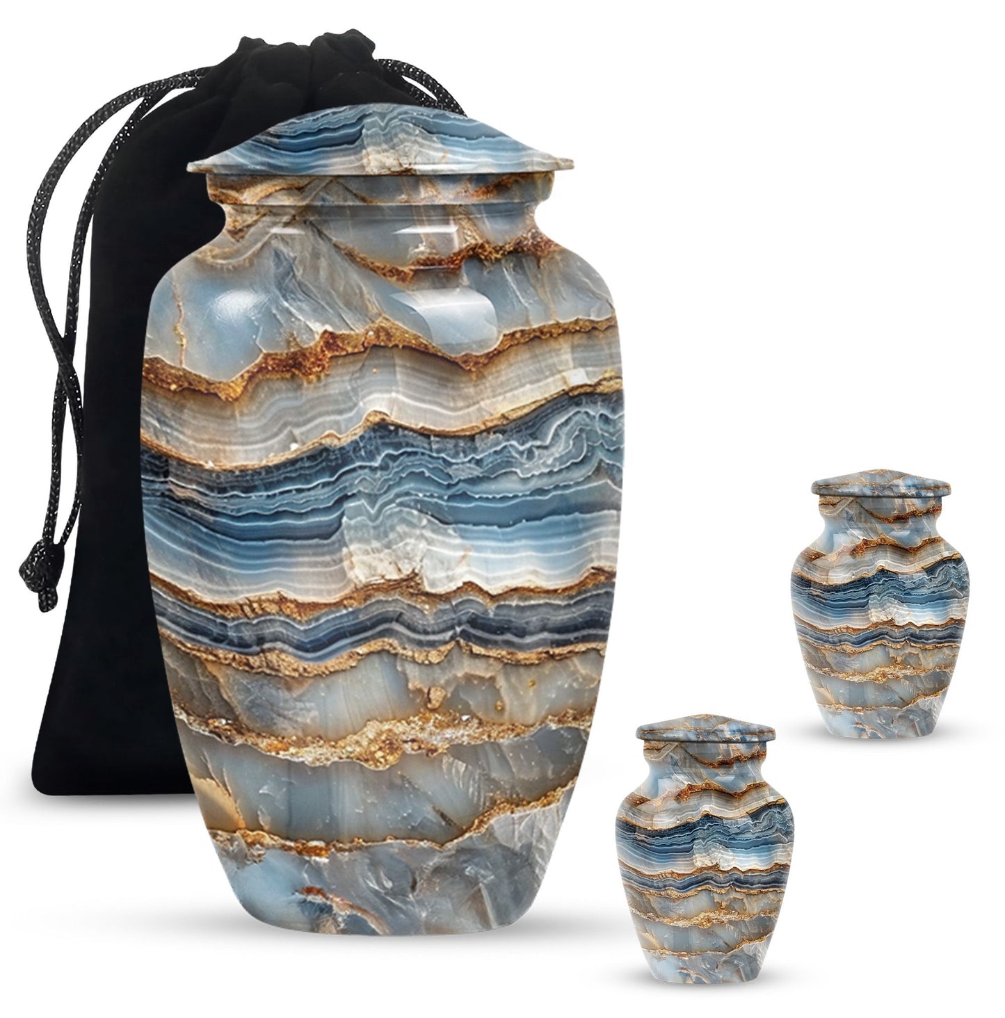Colourful Swirl Memorial Urn for Mom's Ashes.