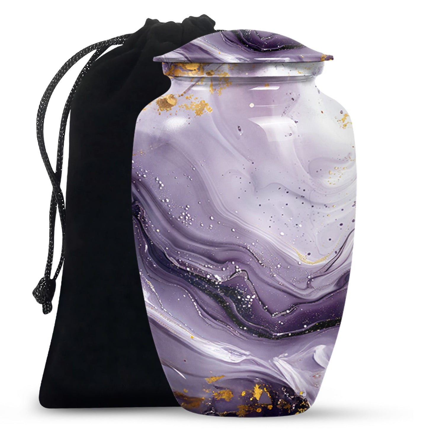 Colourful Swirl Urn for men's ashes.