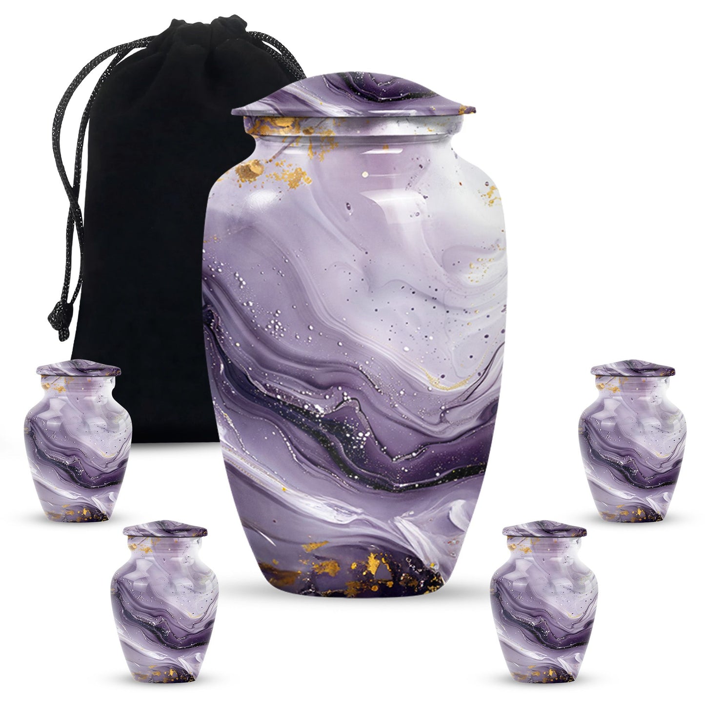 Colourful Swirl Urn for men's ashes.