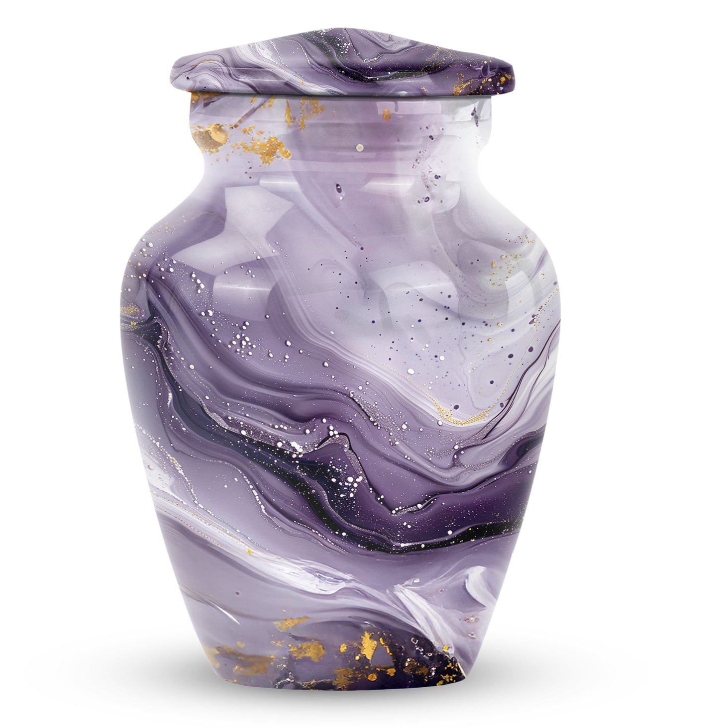 Colourful Swirl Urn for men's ashes.
