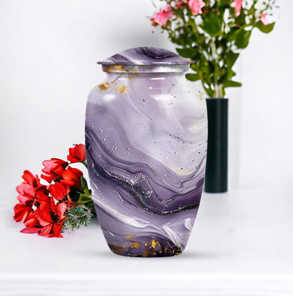 Colourful Swirl Urn for men's ashes.