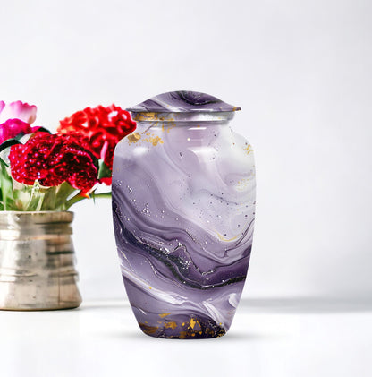 Colourful Swirl Urn for men's ashes.