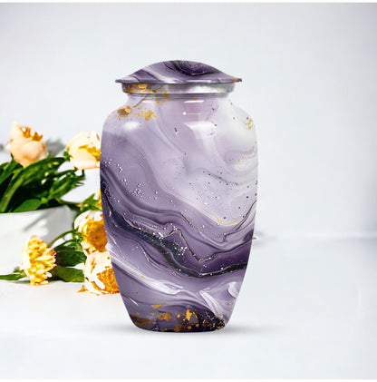 Colourful Swirl Urn for men's ashes.