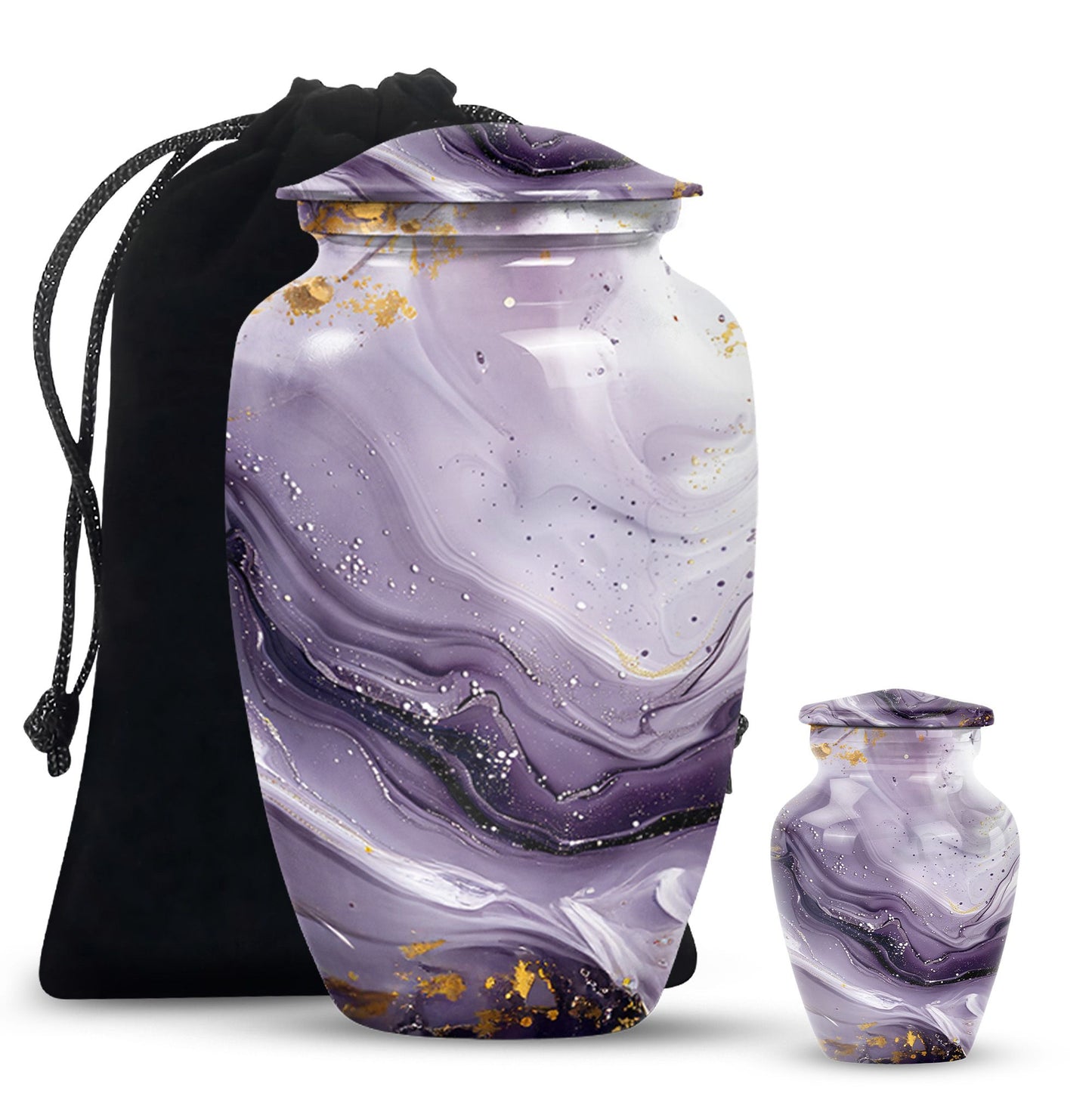 Colourful Swirl Urn for men's ashes.