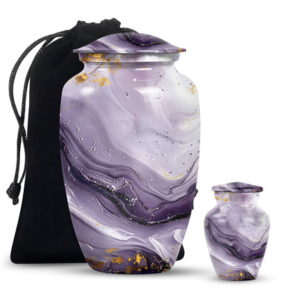 Colourful Swirl Urn for men's ashes.