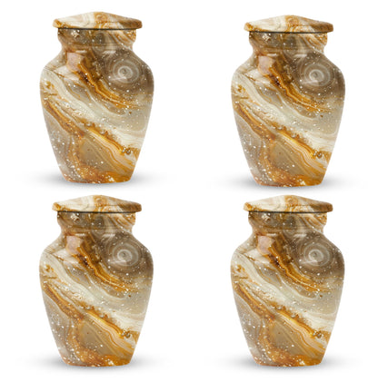 Abstract designed 10-inch Colourful Swirl Urn