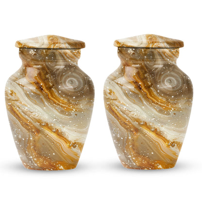 Abstract designed 10-inch Colourful Swirl Urn