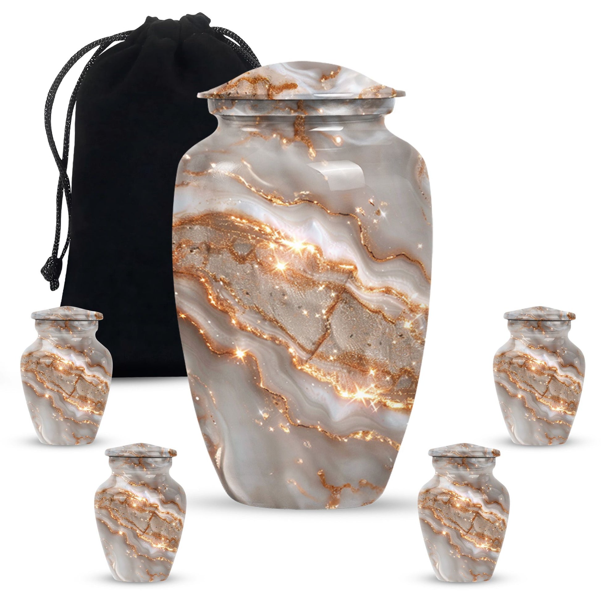 Colourful Swirl Urn, affordable cremation dad urn ashes