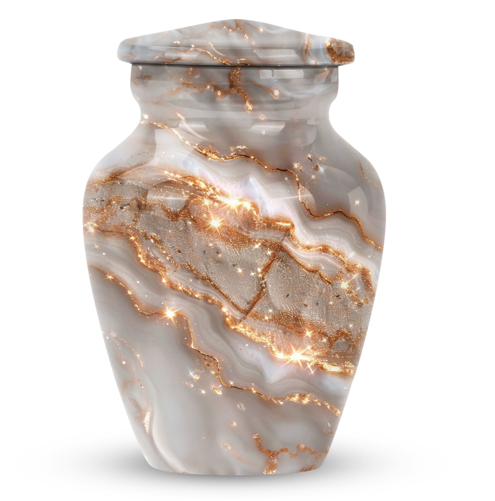 Colourful Swirl Urn, affordable cremation dad urn ashes