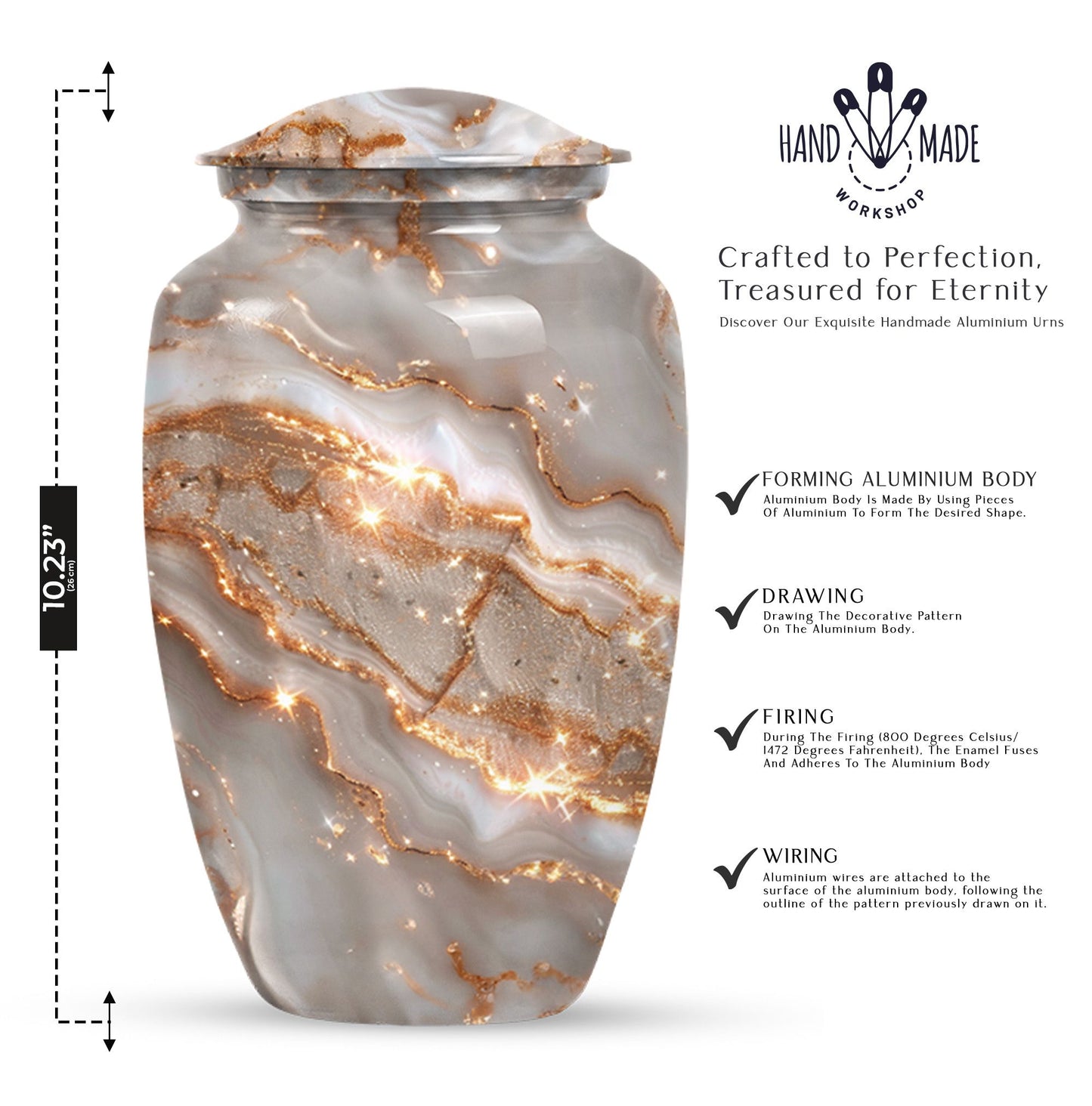 Colourful Swirl Urn, affordable cremation dad urn ashes