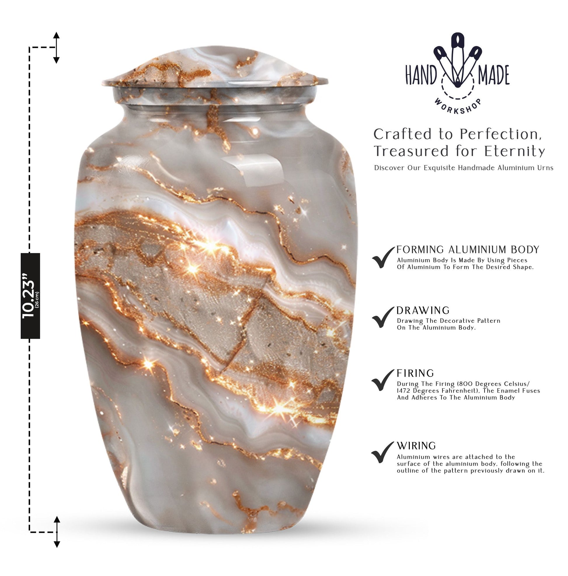 Colourful Swirl Urn, affordable cremation dad urn ashes