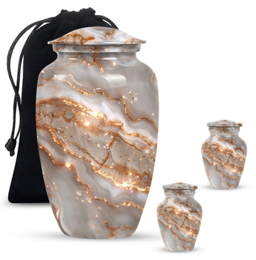 Large Urn with 2 Mini Urn