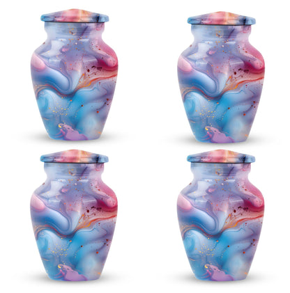 colourful swirl urn.