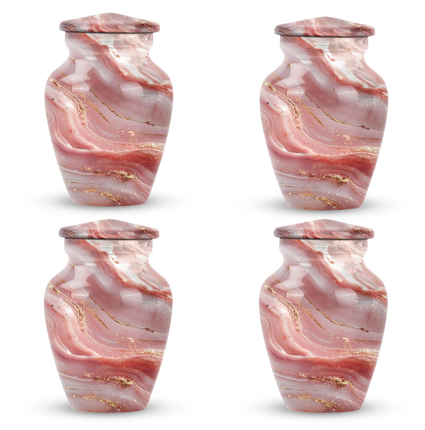 colourful swirl, classic urn for adult men's memorial ashes
