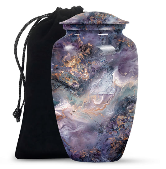 Colourful Swirl Classic Urn made of Aluminium.