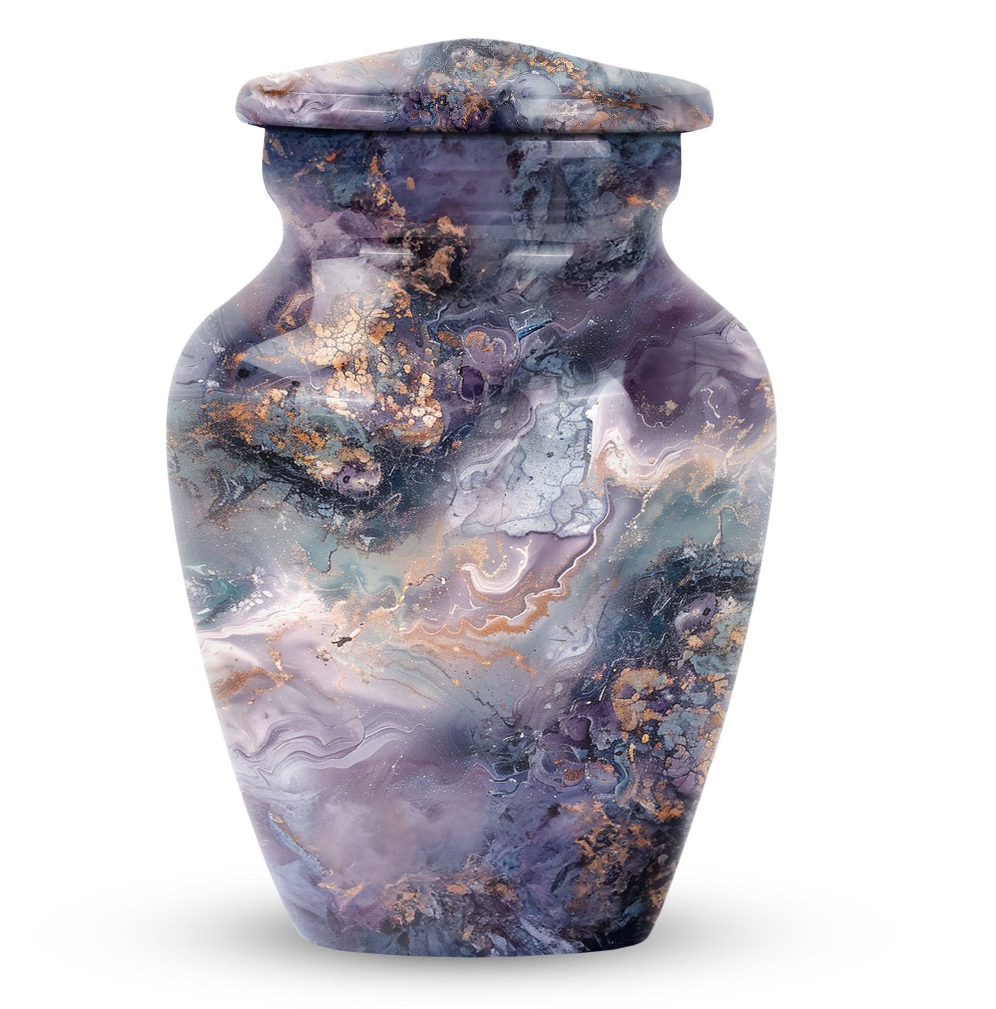 Colourful Swirl Classic Urn made of Aluminium.