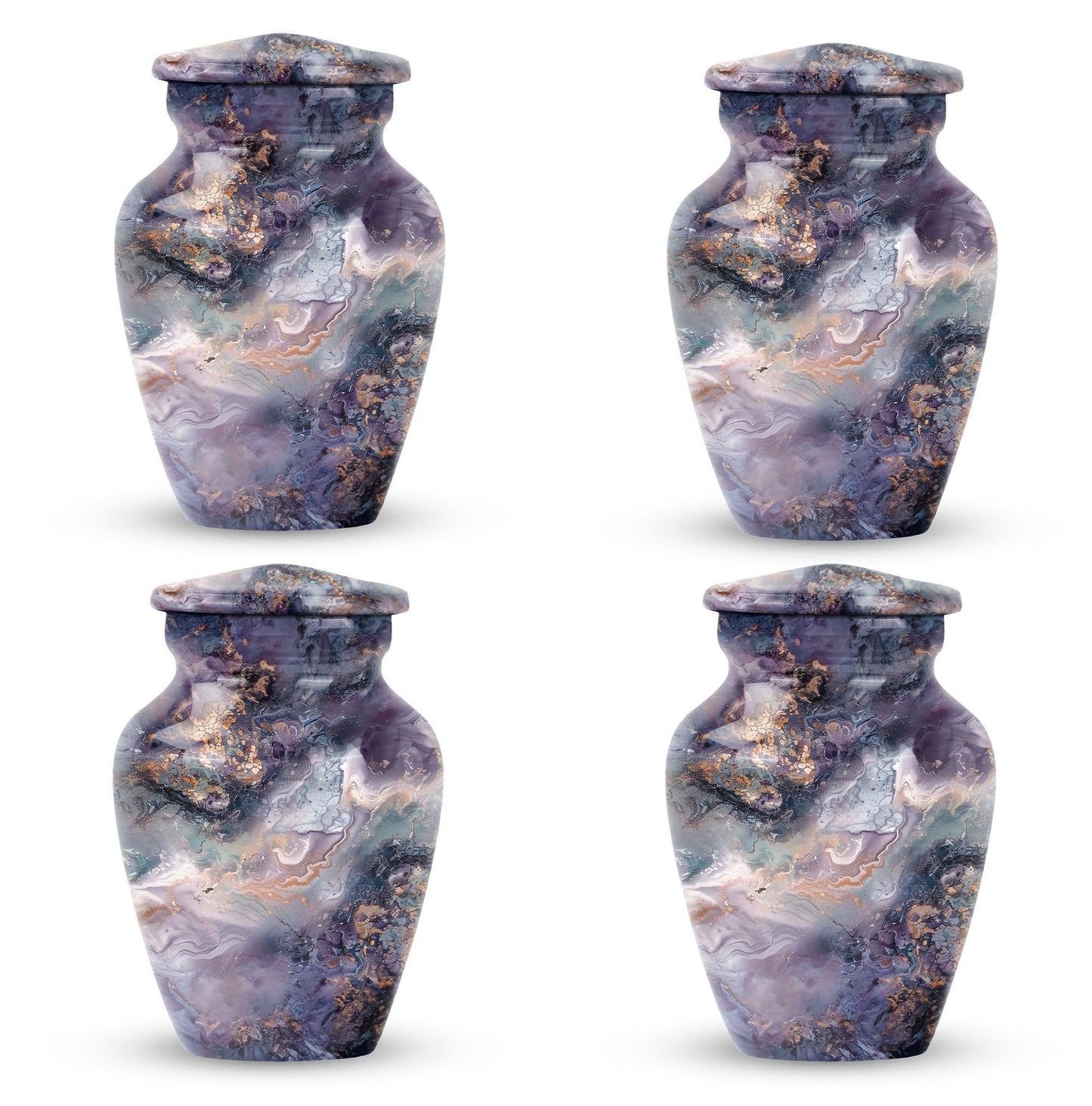 Colourful Swirl Classic Urn made of Aluminium.