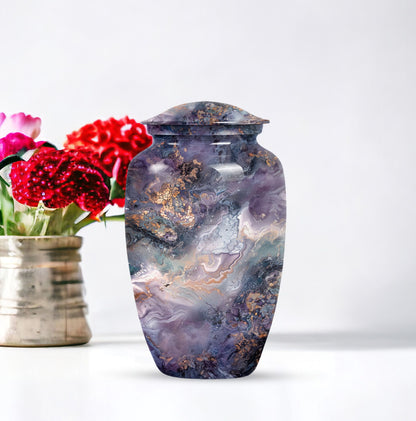 Colourful Swirl Classic Urn made of Aluminium.
