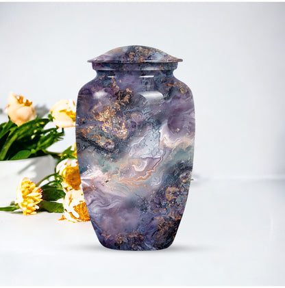 Colourful Swirl Classic Urn made of Aluminium.