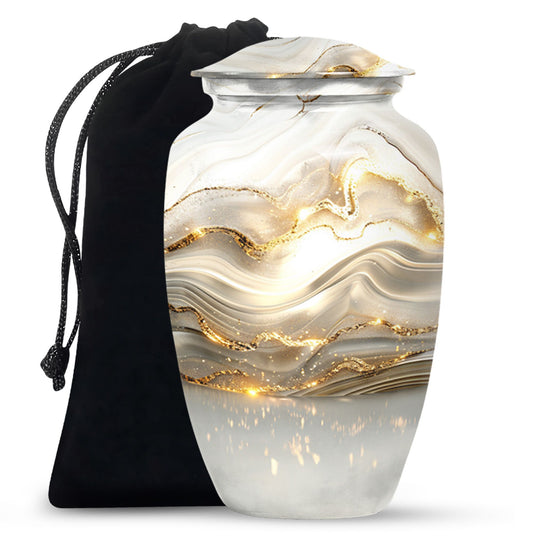 Colourful Swirl Classic Urn for ashes.