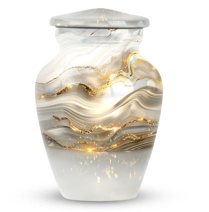 Colourful Swirl Classic Urn for ashes.