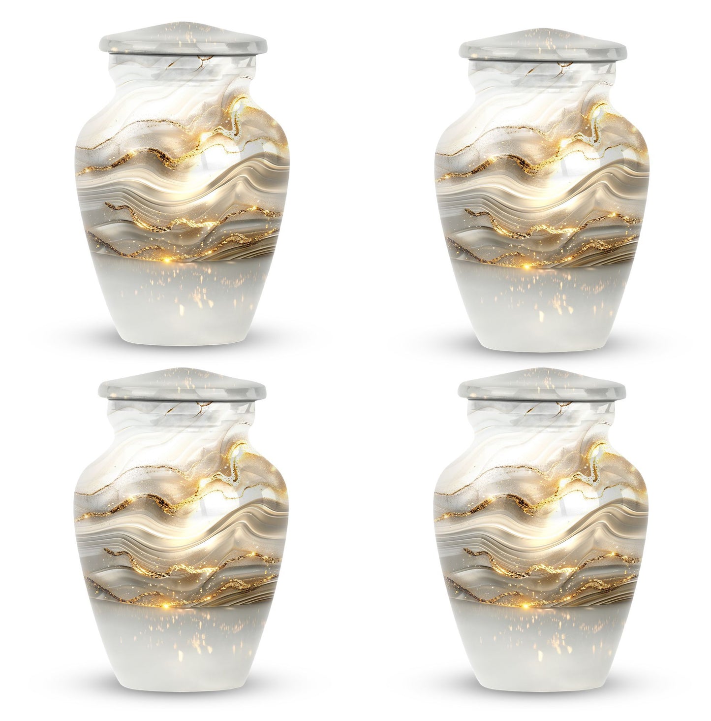 Colourful Swirl Classic Urn for ashes.