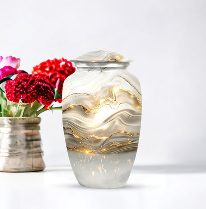 Colourful Swirl Classic Urn for ashes.