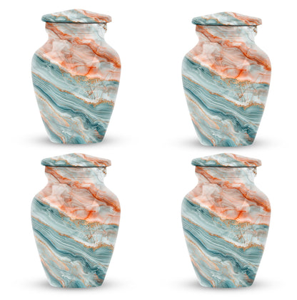 Colourful Swirl Urn for human ashes.