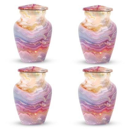 Colourful swirl 10-inch classic urn for human ashes