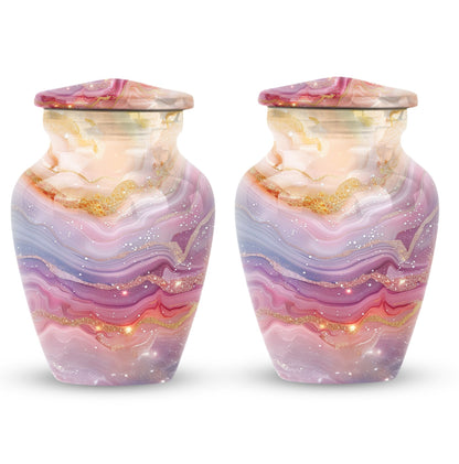 Colourful swirl 10-inch classic urn for human ashes