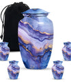 Abstract classic urn for adult male cremation.