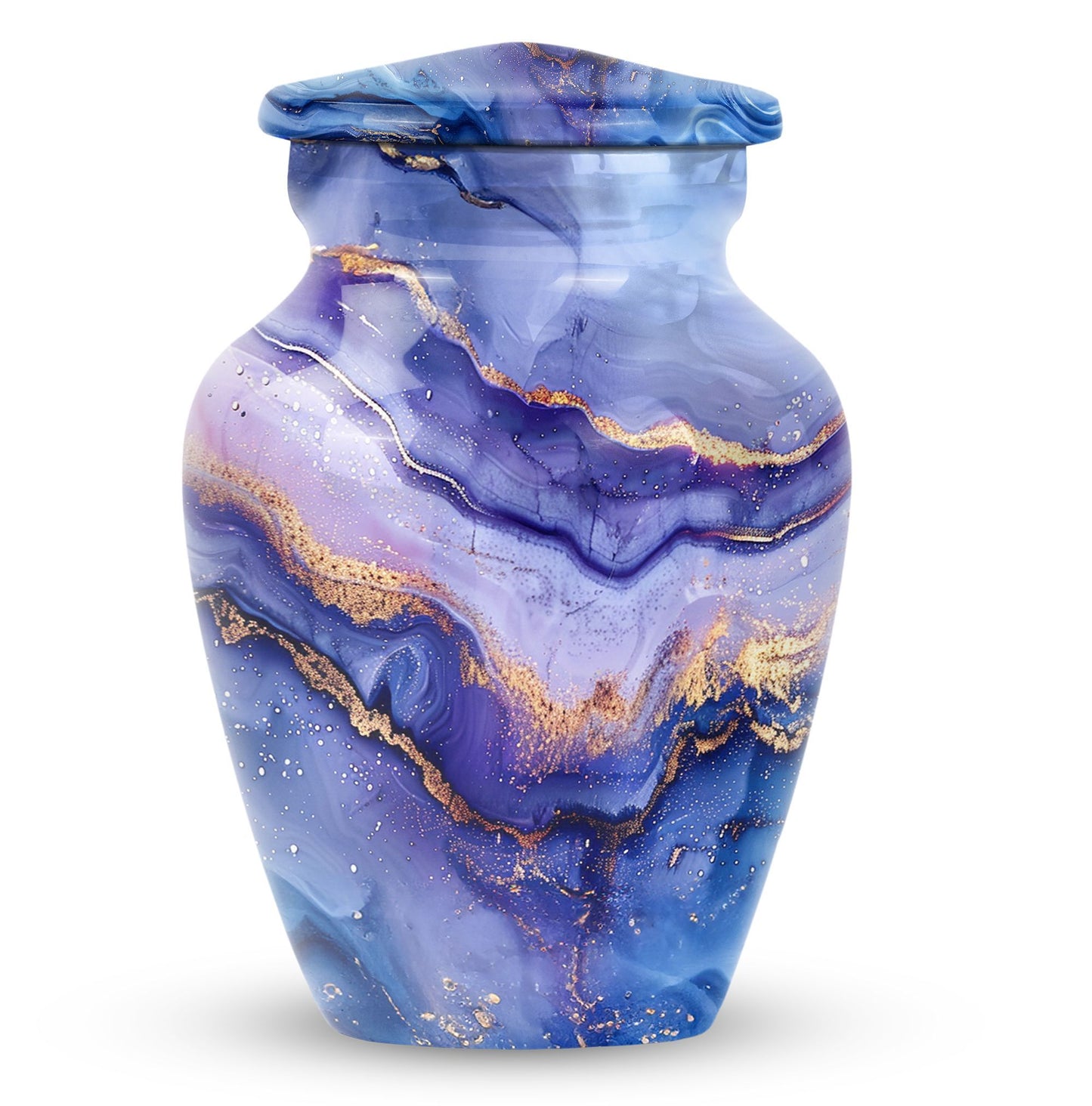 Abstract classic urn for adult male cremation.