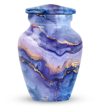 Abstract classic urn for adult male cremation.