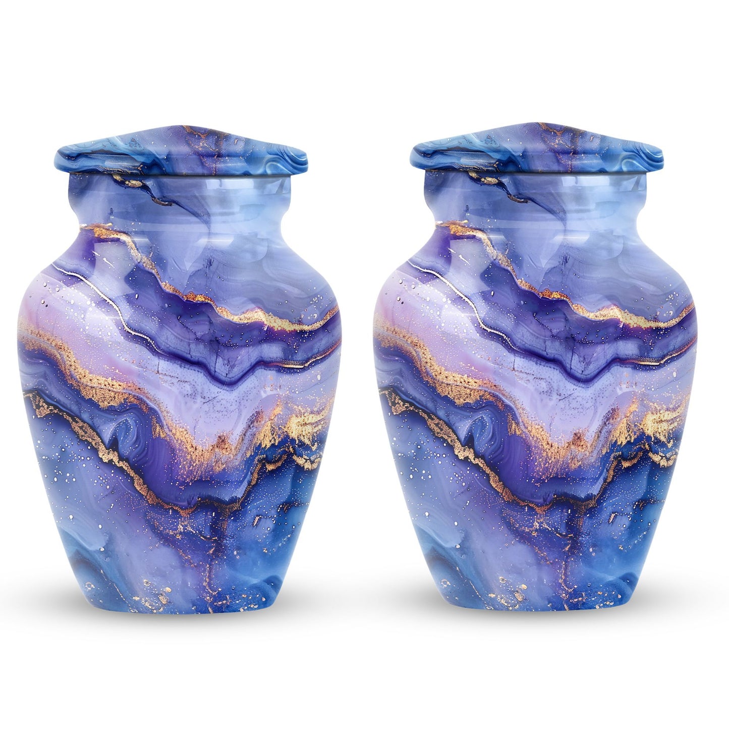 Abstract classic urn for adult male cremation.